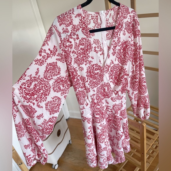 Romper - Red and White Floral - Picture 4 of 8